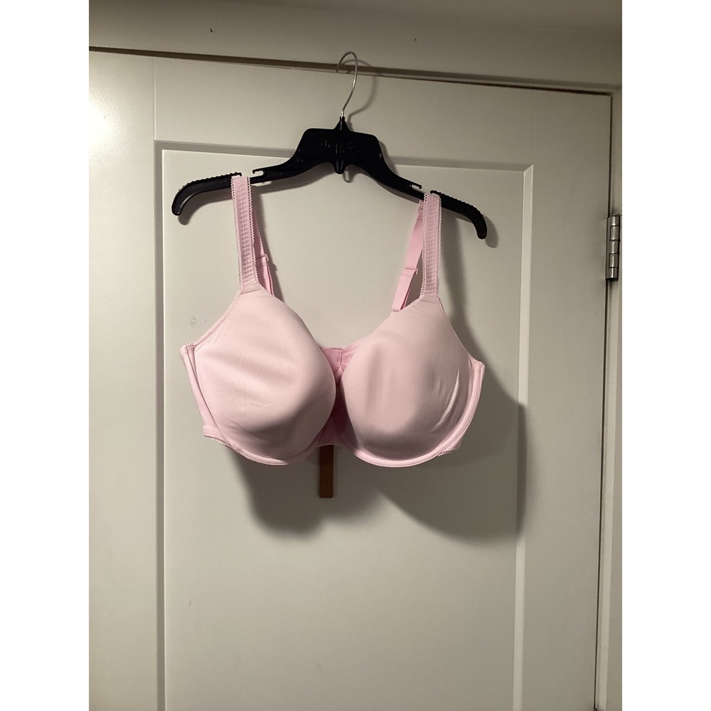 SKIMS Fits Everybody Picot T-Shirt Bra Cherry Blossom Pink 42DDD‎ DM-DEM-8444W